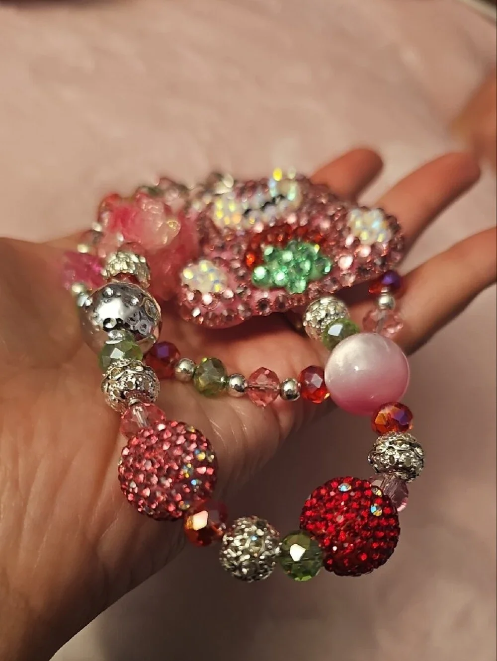 Pink Bling Lotso Toy Story Purse Charm